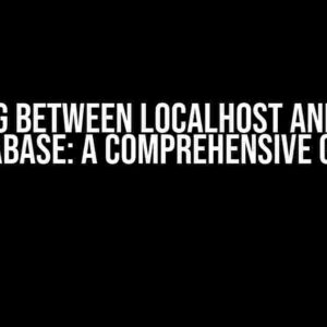 Changing between localhost and Docker Database: A Comprehensive Guide