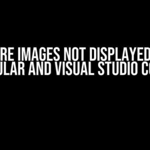 Why are images not displayed using Angular and Visual Studio Code?